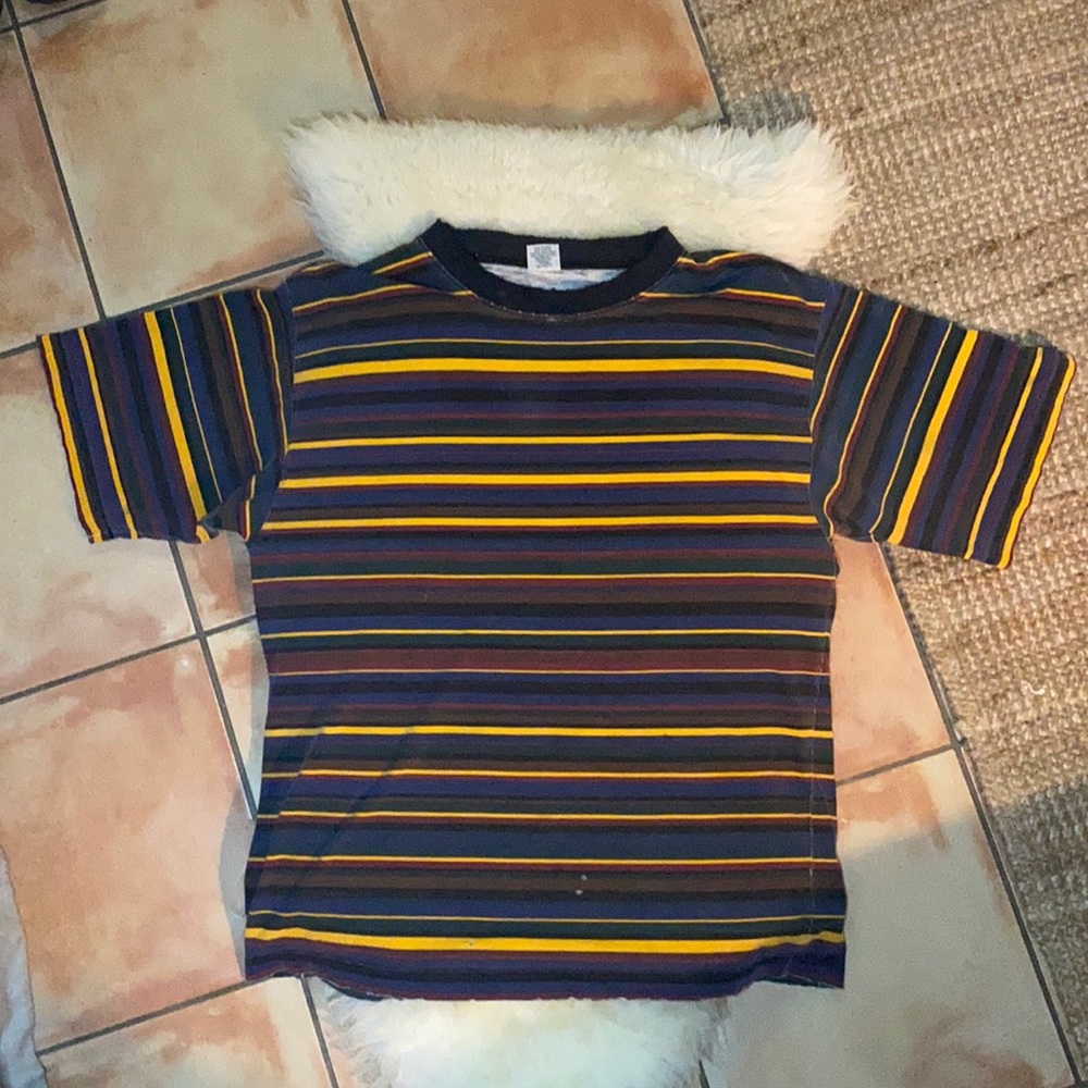 Vintage anchor blue striped shirt